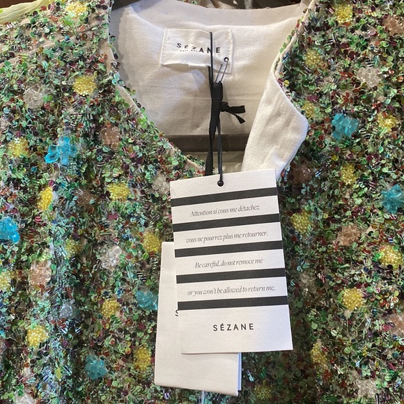 Sezane Jacket fully embroidered by hand NWT - Picture 7 of 12